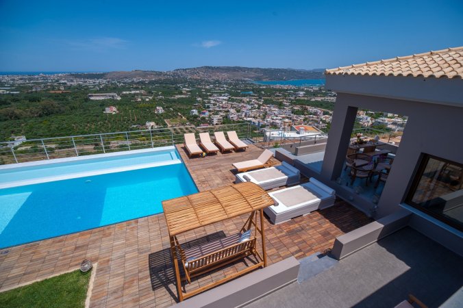 Villa Kedria with private heated pool and panoramic ocean view — photo 4