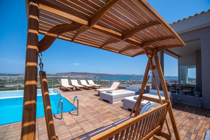 Villa Kedria with private heated pool and panoramic ocean view — photo 6