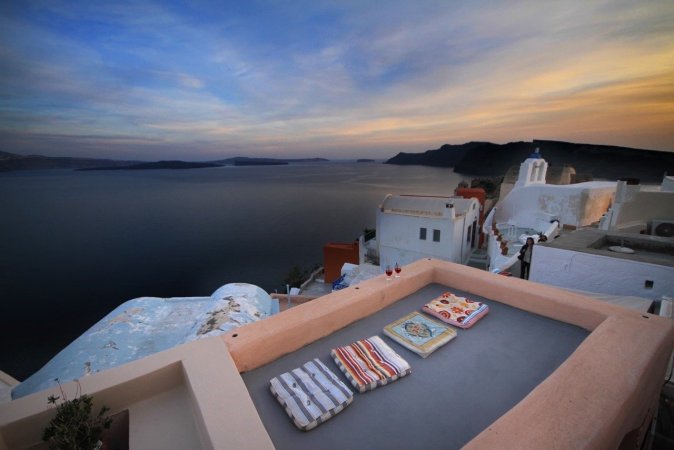 Volcano view hot tube