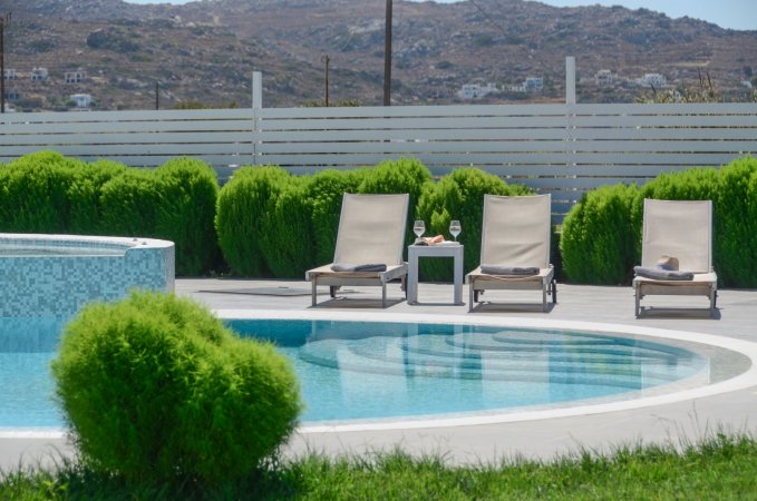 Naxos  elegant luxury villa with pool /jacuzzi and sea view — photo 3