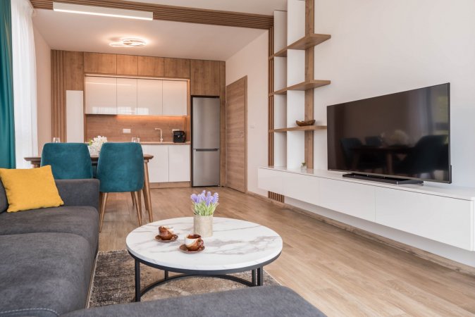 Designer Apartment 350meters away from the beach + parking lot — photo 2
