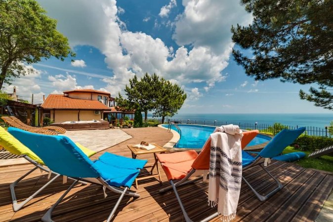 Lovely villa with а privat pool and jacuzzi ;fireplace;amazing sea view ,lovely garden,BBQ — photo 1